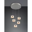 Pendul Trio DIOS metal, acril, nichel , alb, LED, 40W, 2300-3000-4000K, 4000Lm - 331430507