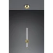 Pendul Trio MELITA metal, acril, alama, alb, LED, 6W, 2300-3000-4000K, 600Lm - 331510108
