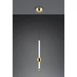 Pendul Trio MELITA metal, acril, alama, alb, LED, 6W, 2300-3000-4000K, 600Lm - 331510108