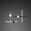 Pendul Trio MELITA metal, acril, negru, alb, alama LED, 21W, 2300-3000-4000K, 2500Lm - 331510680