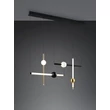 Pendul Trio MELITA metal, acril, negru, alb, alama LED, 21W, 2300-3000-4000K, 2500Lm - 331510680