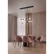 Pendul Trio MELITA metal, acril, negru, alb, alama LED, 21W, 2300-3000-4000K, 2500Lm - 331510680