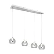 Pendul Trio FLYNT metal, sticla, alb, transparent, LED, 32W, 2300-3000-4000K, 3520Lm - 331610406