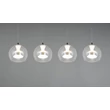 Pendul Trio FLYNT metal, sticla, alb, transparent, LED, 32W, 2300-3000-4000K, 3520Lm - 331610406