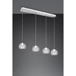 Pendul Trio FLYNT metal, sticla, alb, transparent, LED, 32W, 2300-3000-4000K, 3520Lm - 331610406
