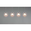 Pendul Trio FLYNT metal, sticla, alb, transparent, LED, 32W, 2300-3000-4000K, 3520Lm - 331610406