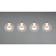 Pendul Trio FLYNT metal, sticla, alb, transparent, LED, 32W, 2300-3000-4000K, 3520Lm - 331610406