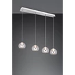 Pendul Trio FLYNT metal, sticla, alb, transparent, LED, 32W, 2300-3000-4000K, 3520Lm - 331610406