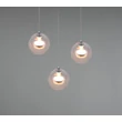 Pendul Trio FLYNT metal, sticla, alb, transparent, LED, 24W, 2300-3000-4000K, 2640Lm - 331630306