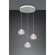 Pendul Trio FLYNT metal, sticla, alb, transparent, LED, 24W, 2300-3000-4000K, 2640Lm - 331630306