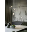 Pendul Trio FLYNT metal, sticla, alb, transparent, LED, 24W, 2300-3000-4000K, 2640Lm - 331630306