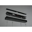 Pendul Trio SPIDER metal, acril, negru, alb, LED, 46W, 2700-6500K, 5350Lm - 332810332