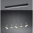 Pendul Trio GUANO metal, acril, nichel, negru, alb, LED, 40W, 2300-3000-4000K, 4250Lm - 334410507