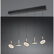 Pendul Trio GUANO metal, acril, nichel, negru, maro, alb, LED, 40W, 2300-3000-4000K, 4250Lm - 334410565