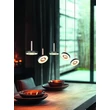 Pendul Trio GUANO metal, acril, nichel, negru, maro, alb, LED, 40W, 2300-3000-4000K, 4250Lm - 334410565