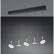 Pendul Trio GUANO metal, acril, nichel, negru, maro, alb, LED, 40W, 2300-3000-4000K, 4250Lm - 334410565