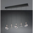 Pendul Trio GUANO metal, acril, nichel, negru, maro, alb, LED, 40W, 2300-3000-4000K, 4250Lm - 334410565