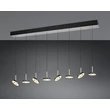 Pendul Trio GUANO metal, acril, nichel, negru, alb, LED, 64W, 2300-3000-4000K, 6800Lm - 334410807