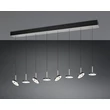 Pendul Trio GUANO metal, acril, nichel, negru, alb, LED, 64W, 2300-3000-4000K, 6800Lm - 334410807