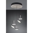Pendul Trio GUANO metal, acril, nichel, negru, alb, LED, 40W, 2300-3000-4000K, 4250Lm - 334430507