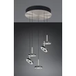 Pendul Trio GUANO metal, acril, nichel, negru, alb, LED, 40W, 2300-3000-4000K, 4250Lm - 334430507