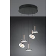Pendul Trio GUANO metal, acril, nichel, negru, maro, alb, LED, 40W, 2300-3000-4000K, 4250Lm - 334430565