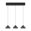 Pendul Trio LAGUNA metal, negru, LED, 15W, 2300-3000-4000K, 1500Lm - 336210332