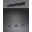 Pendul Trio LAGUNA metal, negru, LED, 15W, 2300-3000-4000K, 1500Lm - 336210332