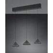 Pendul Trio LAGUNA metal, negru, LED, 15W, 2300-3000-4000K, 1500Lm - 336210332