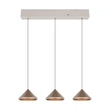 Pendul Trio LAGUNA metal, maro, LED, 15W, 2300-3000-4000K, 1500Lm - 336210365