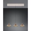 Pendul Trio LAGUNA metal, maro, LED, 15W, 2300-3000-4000K, 1500Lm - 336210365