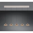 Pendul Trio LAGUNA metal, maro, LED, 25W, 2300-3000-4000K, 2500Lm - 336210565