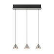 Pendul Trio ROMEO metal, nichel, LED, 21W, 2300-3000-4000K, 2100Lm - 337010307