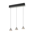 Pendul Trio ROMEO metal, nichel, LED, 21W, 2300-3000-4000K, 2100Lm - 337010307