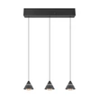 Pendul Trio ROMEO metal, negru, LED, 21W, 2300-3000-4000K, 2100Lm - 337010332