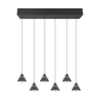 Pendul Trio ROMEO metal, negru, LED, 42W, 2300-3000-4000K, 4200Lm - 337010632