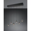 Pendul Trio ROMEO metal, negru, LED, 42W, 2300-3000-4000K, 4200Lm - 337010632