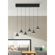 Pendul Trio ROMEO metal, negru, LED, 42W, 2300-3000-4000K, 4200Lm - 337010632
