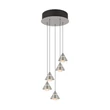 Pendul Trio ROMEO metal, nichel, LED, 35W, 2300-3000-4000K, 3500Lm - 337030507