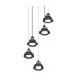 Pendul Trio ROMEO metal, negru, LED, 35W, 2300-3000-4000K, 3500Lm - 337030532