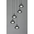 Pendul Trio ROMEO metal, negru, LED, 35W, 2300-3000-4000K, 3500Lm - 337030532