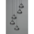 Pendul Trio ROMEO metal, negru, LED, 35W, 2300-3000-4000K, 3500Lm - 337030532