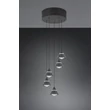 Pendul Trio ROMEO metal, negru, LED, 35W, 2300-3000-4000K, 3500Lm - 337030532