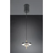 Pendul Trio KEATON metal, acril, negru, auriu, alb, LED, 10W, 2300-3000-4000K, 1200Lm - 340210180