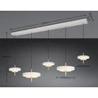 Pendul Trio KEATON metal, acril, gri, alb, LED, 50W, 2300-3000-4000K, 5900Lm - 340210576