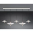 Pendul Trio KEATON metal, acril, gri, alb, LED, 50W, 2300-3000-4000K, 5900Lm - 340210576