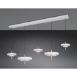 Pendul Trio KEATON metal, acril, gri, alb, LED, 50W, 2300-3000-4000K, 5900Lm - 340210576