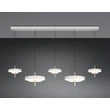 Pendul Trio KEATON metal, acril, gri, alb, LED, 50W, 2300-3000-4000K, 5900Lm - 340210576