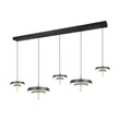 Pendul Trio KEATON metal, acril, negru, auriu, alb, LED, 50W, 2300-3000-4000K, 5900Lm - 340210580