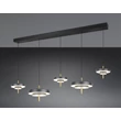 Pendul Trio KEATON metal, acril, negru, auriu, alb, LED, 50W, 2300-3000-4000K, 5900Lm - 340210580
